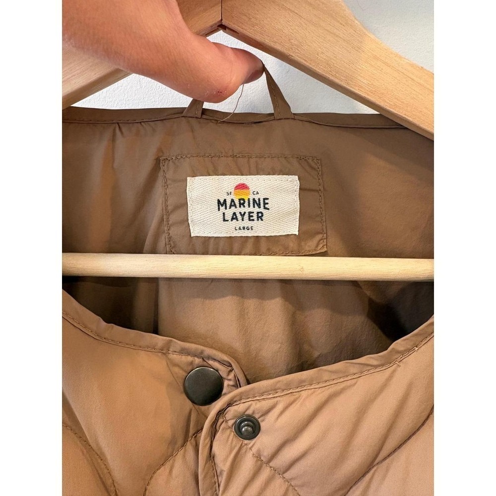 Marine Layer Women's Quilted Camel Jacket - Picture 7 of 8